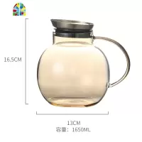 北欧玻璃凉白开水壶大容量可高温家用套装创意果汁扎壶柠檬冷水瓶 FENGHOU 玻璃杯≈400ml凉水壶