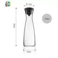 创意ins风冰箱冰水泡柠檬凉水壶 北欧式晾水杯日式大号瓶扎杯札壶 FENGHOU 1800ml款+4只350ml直筒杯