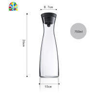 创意ins风冰箱冰水泡柠檬凉水壶 北欧式晾水杯日式大号瓶扎杯札壶 FENGHOU 1800ml款+6只杯+实木圆茶盘