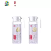 冷水壶家用套装可高温大号玻璃凉水壶大容量花茶扎壶耐热冷凉水杯 FENGHOU 竖条纹中壶
