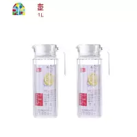 冷水壶家用套装可高温大号玻璃凉水壶大容量花茶扎壶耐热冷凉水杯 FENGHOU 竖条纹中壶2只装