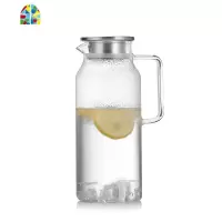 耐热玻璃冷水壶可高温套装家用大容量晾杯茶壶叠杯凉水壶 FENGHOU 1700ml单壶冷水壶