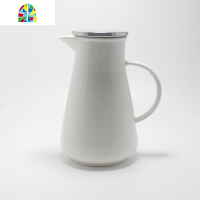 现代简约茶壶陶瓷单壶冷水壶带过滤办公家用大码壶早餐下午茶泡壶 FENGHOU 花色凉水壶