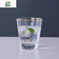 冷水壶玻璃水杯套装家用轻奢客厅简约日式酒杯ins风可高温凉水壶 FENGHOU 6个锤目纹高杯