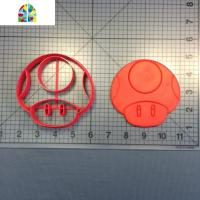 小蘑菇饼干模具 立体卡通翻糖蛋糕切模套装烘焙工具花样蒸馒头 FENGHOU N10852英寸