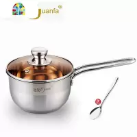 不锈钢汤锅复合钢双耳汤锅加厚复底煮锅烫煲辅食粥锅煮面锅 FENGHOU 16CM奶锅-1.5L