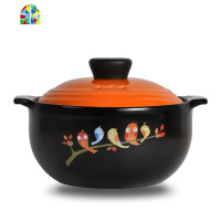 砂锅炖锅陶瓷明火家用可高温煲汤煲仔饭汤锅带盖砂锅健康 FENGHOU yiyi浮云砂锅2.5L蓝色