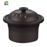 电炖锅煮粥煲汤锅陶瓷煲粥紫砂内胆电炖盅盖子1.5L2.5L3.5L4.5L6L FENGHOU 3.5L黑紫砂单独盖子