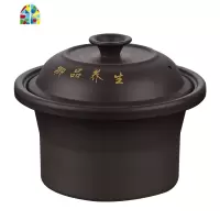 电炖锅煮粥煲汤锅陶瓷煲粥紫砂内胆电炖盅盖子1.5L2.5L3.5L4.5L6L FENGHOU 1.5L黑紫砂内胆+盖子