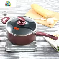 麻辣烫汤锅奶锅煮面锅不粘锅煮锅家用锅具电磁炉 FENGHOU 22cm升级款合金手柄