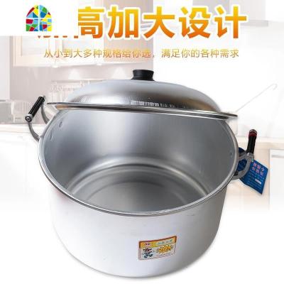 金喜铝锅老式家用加厚汤锅大容量加深烧水锅商用煮水锅纯铝制锑锅 FENGHOU 24CM加高加厚铝汤锅5.5升