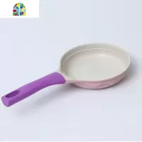 宝宝辅食锅婴儿锅小奶锅不粘锅煎煮一体泡面锅汤锅 FENGHOU 蓝色煎锅+盖子