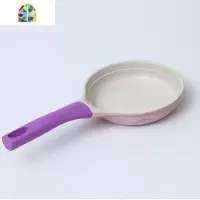宝宝辅食锅婴儿锅小奶锅不粘锅煎煮一体泡面锅汤锅 FENGHOU 粉紫色奶锅+盖子+硅胶勺