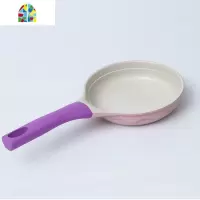 宝宝辅食锅婴儿锅小奶锅不粘锅煎煮一体泡面锅汤锅 FENGHOU 蓝色奶锅+盖子+硅胶勺