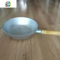 铝炒锅炒勺马勺糖葫芦锅老式铝锅兰州牛肉面炒面汤锅羊肉泡馍汤锅 FENGHOU 35cm3.4斤汤锅平圆底羊肉泡馍