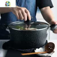 汤锅双耳不粘炖锅小煮锅煲汤煮粥家用大容量燃气电磁炉适用 FENGHOU 24cm-4.5L(建议2-4人使用)