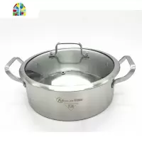 蒸锅不锈钢1层2层加厚汤锅蒸汽火锅海鲜桑拿锅电磁炉燃气家用 FENGHOU 28cm蒸煮火锅(带笼屉)煤气炉专用
