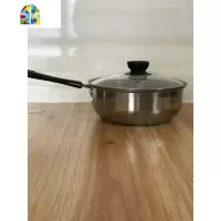 不锈钢奶锅不粘锅汤锅迷你小锅泡面辅食锅煮热牛奶锅电磁炉 FENGHOU 18cm奶锅.送海绵