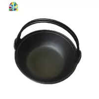 封后无涂层加厚铸铁炖锅日式寿喜锅不粘锅老式铁锅家用小炒锅汤锅 FENG 29cm寿喜锅送[手套+刷子]5-6人份(无