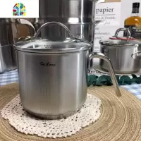 304不锈钢迷你奶锅带过滤嘴单柄小锅辅食锅小汤锅野外汤锅加热锅 FENGHOU 单柄14cm