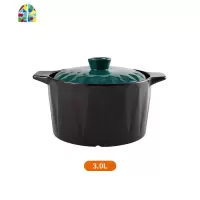 煲汤砂锅炖锅小沙锅汤锅小号家用瓦煲燃气煤气灶专用可高温火锅 FENGHOU 菱形6升砂锅适用6-12人