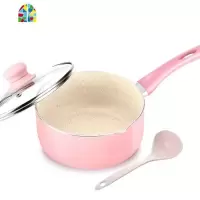 小奶锅 家用 迷你日式煮粥锅 家用 小型 早餐一人食小煮锅单人锅 FENGHOU 18煎锅送盖