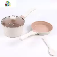 又妈优选 didnika迪迪尼卡乖乖熊辅食锅小奶锅蒸煎煮一体宝宝婴儿 FENGHOU 白色
