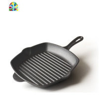 家用牛排锅加厚煎牛排专用锅铸铁条纹煎锅锅快手同款无涂层 FENGHOU 24牛排锅[牛排夹+手套+油刷外形不同