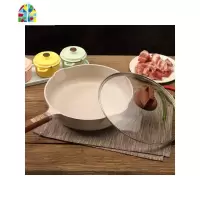 平底锅不粘锅煎锅牛排煎蛋深炒锅电磁炉明火不沾锅 FENGHOU 灰色直径23.5cm高7.5cm