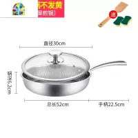 不粘锅平底锅家用煎蛋煎炒烙饼锅电磁炉 FENGHOU 17.5cm全面屏炒锅送304钢铲