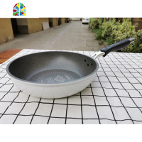 26cm平底煎锅不粘电磁炉不粘煎牛排班戟 FENGHOU 26cm仙粉钻石平底锅+盖子