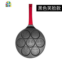七孔早餐锅华夫饼煎锅多功能宝宝不粘平底锅煎蛋饺模具 FENGHOU 粉色动物款