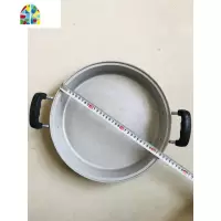 铝锅老式家用加厚纯手工铸铝煎锅吕烙饼锅大号煎铝制铝平底锅 FENGHOU 口径32公分加厚重3斤带盖
