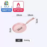 6 8 10寸班戟皮不粘锅千层蛋糕专用煎盘煎蛋饼平底锅 FENGHOU 黑色6寸不锈钢柄