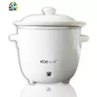 DDG-7A陶瓷宝宝小炖锅迷你电炖盅mini煲汤锅煮粥锅 FENGHOU 康之品7A绿色0.7升1碗左右