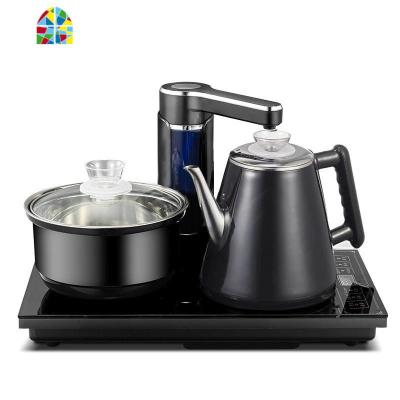 全自动上水电热烧水壶抽水茶台电磁炉泡茶功夫茶具烧水壶套装 FENGHOU 37*20黑色接桶装水