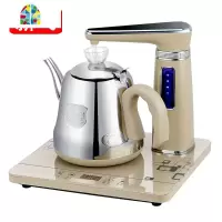 全自动上水电热水壶抽水单茶几办公室泡茶专用喝茶茶台烧水壶一体 FENGHOU B12亮灰色