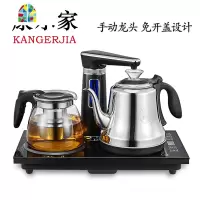 智能全自动上水电热水壶家用茶台烧水壶一体茶道抽水烧茶器嵌入式 FENGHOU .宝马金保温《手动龙头+杯+茶巾