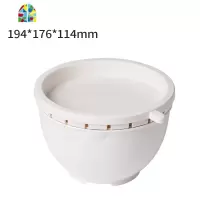 塑料三层洗菜篮家用厨房篮子多功能圆形切洗菜盆 FENGHOU