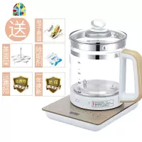 玻璃电热烧水壶家用保温一体全自动断电煮茶壶器恒温透明小型养生 FENGHOU 白金色白金普通