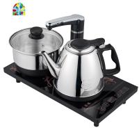 自动上水电热水壶套装家用抽水茶台烧水壶一体茶桌嵌入式泡茶专用 FENGHOU 全自动[304款]自动旋转水柱
