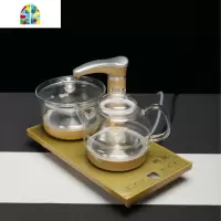 玻璃抽水式烧茶器全自动上水茶壶功夫茶电热电磁炉茶具烧水壶一体 FENGHOU 全自动金色保温