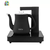 茶皇子自动上水电热水壶保温一体智能家用茶台烧水壶泡茶专用套装 FENGHOU 银色不锈钢款