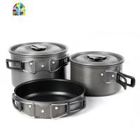 超厚不沾铝合金野外套锅 户外锅家用 汤锅 小火锅 深锅 煎锅 FENGHOU 整套锅