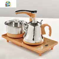 家用电磁炉玻璃茶具全自动上水电热烧水茶炉茶道抽水茶壶 FENGHOU 半自动经典黑电热炉烧水壶