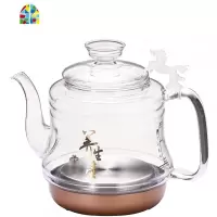 自动上水壶烧水壶底部上水玻璃壶电茶炉养生单壶水晶壶配件 FENGHOU 蒸茶壶款式2