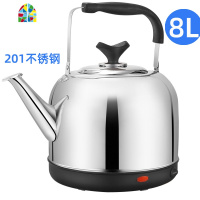 封后304不锈钢电热水壶全自动烧水壶大容量家用插电开水壶4L5L6L7L8升 F 5L电热水壶(304不锈钢)卡奇 5L