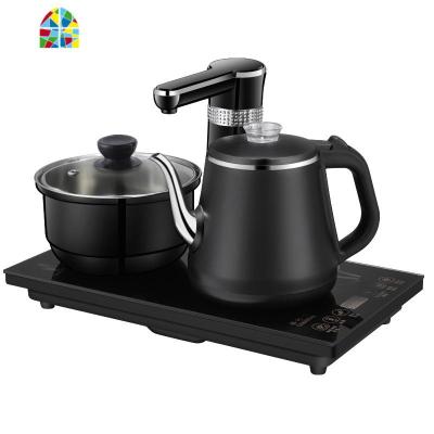 全自动上水壶电热烧水壶泡茶专用茶台一体家用抽水加水具器电磁炉 FENGHOU 防烫款(金色)