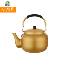 铝壶铝烧水壶铝茶壶韩式米酒壶家用大容量10升煤气燃气开水壶 FENGHOU 4升韩式黄铝壶(小家庭)