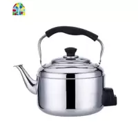 不锈钢电热水壶大容防干烧家用烧水壶电水壶鸣笛电茶壶4-5L6L7L8L FENGHOU 7升加厚电用(95cm电线)
